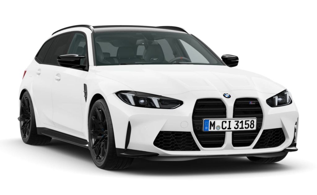BMW M3 Competition Touring mit M xDrive  in Alpinweiß uni mit 9"/20" M Schmiederäder Doppelspeiche 826 M Schwarz / MB Neuwagen (2025)