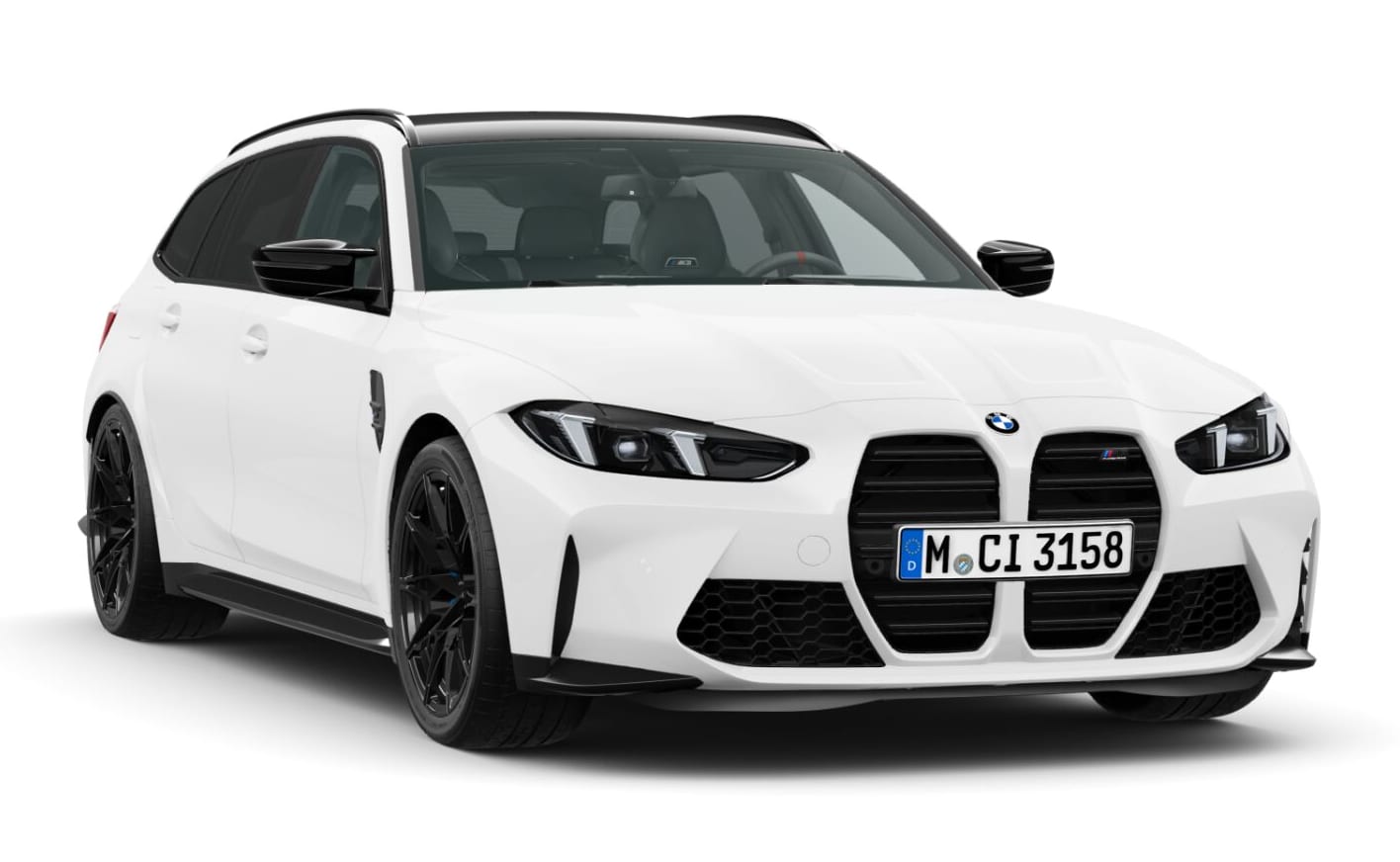 BMW M3 Competition Touring mit M xDrive  in Alpinweiß uni mit 9"/20" M Schmiederäder Doppelspeiche 826 M Schwarz / MB Neuwagen (2025)