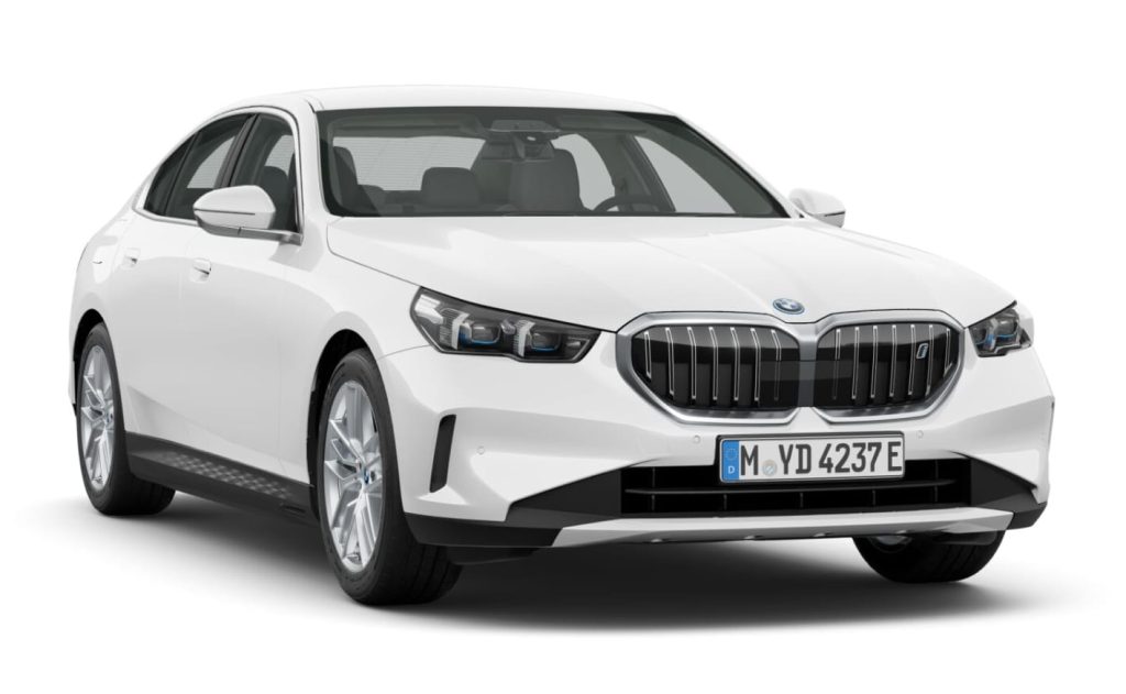 BMW i5 eDrive40 Limousine in Alpinweiß uni mit 19" LMR Triplex-Speiche 933 Silber Neuwagen (2025)