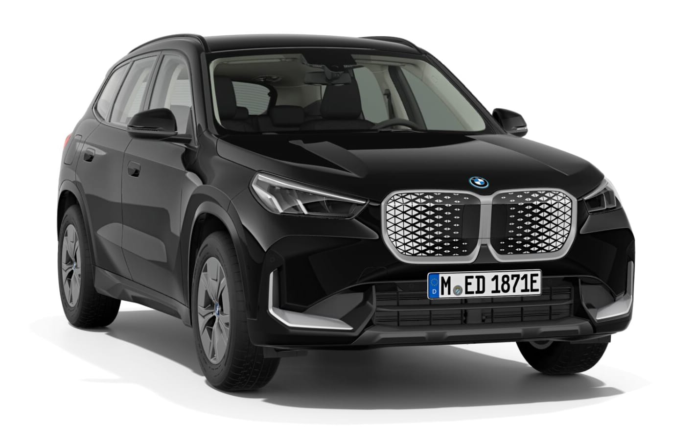 BMW iX1 eDrive20 in Schwarz uni mit 17" LMR Sternspeiche 864 Neuwagen (2025)