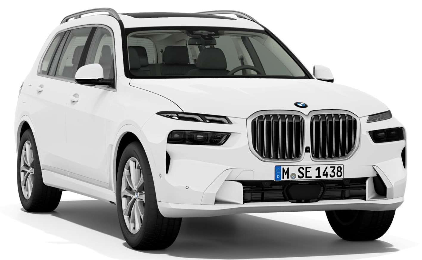 BMW X7 xDrive40i  in Alpinweiß uni mit 20" LMR V-Speiche 750 / NLE Neuwagen (2025)