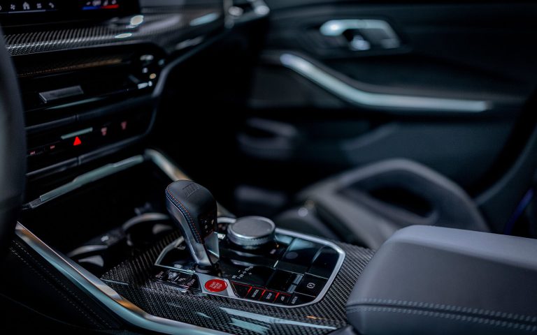 BMW M3 Touring Mittelkonsole mit Gangwahlhebel